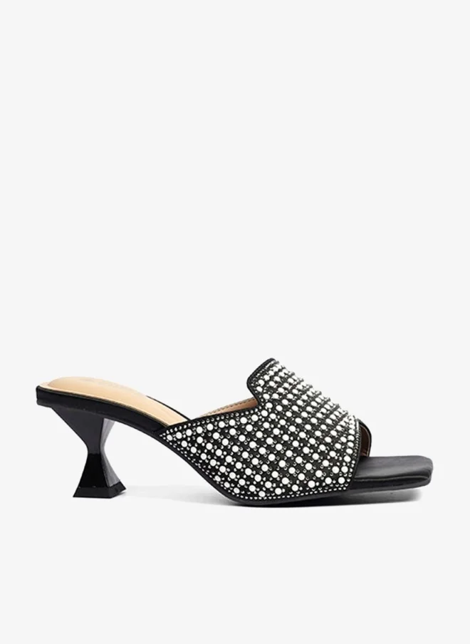 Crystal Open-Toe Mule