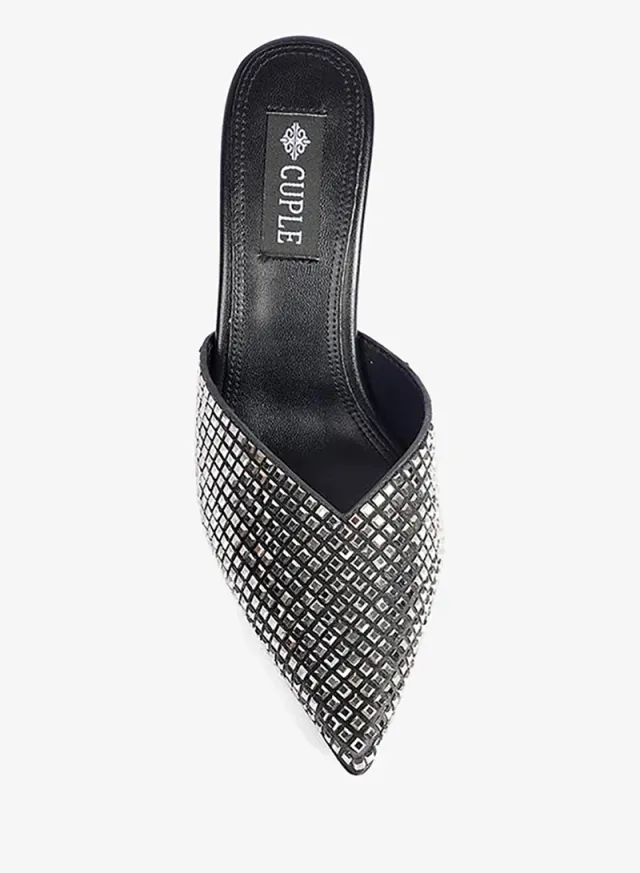 Women's Embellished High-Heeled Mules – image 3