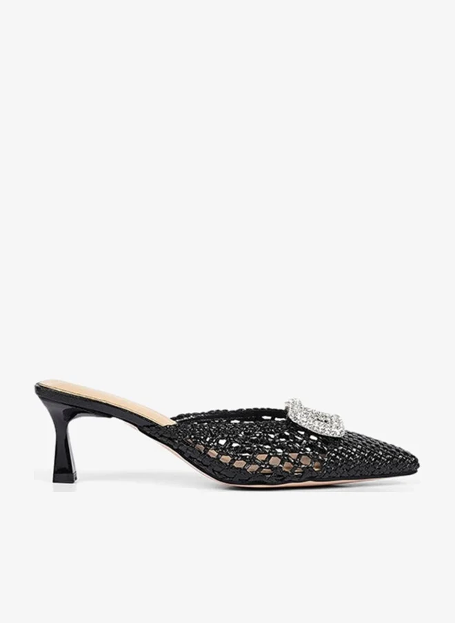 Women's Embellished Heeled Mules