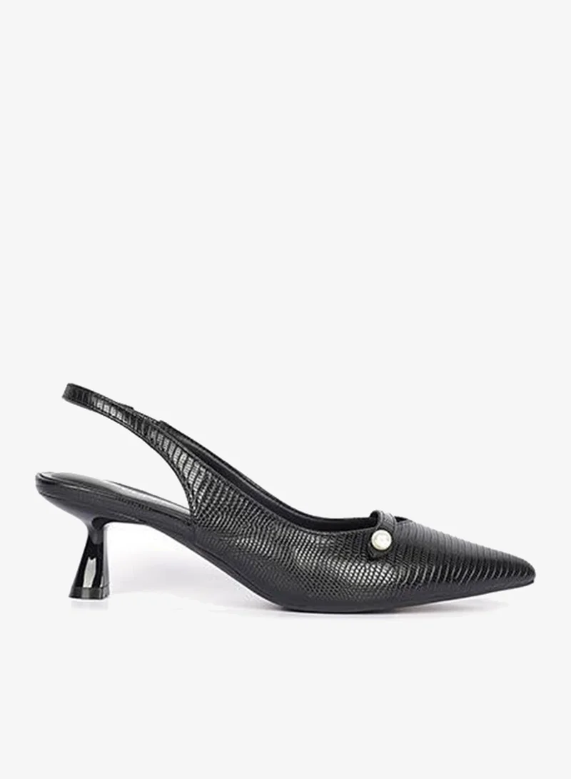 Low Heel Slingback Mules