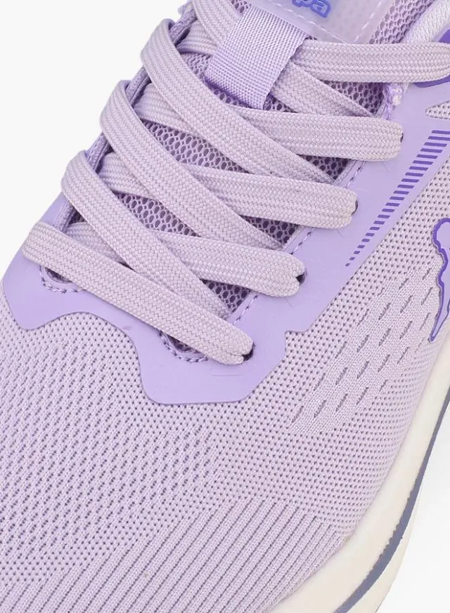 Lilac Low-Heel Lace-Up Sports Sneakers for Women – image 4
