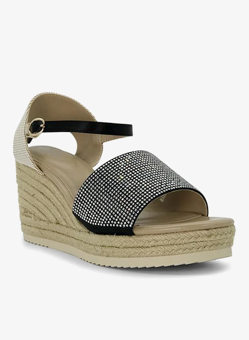 Embellished Wedge Sandals