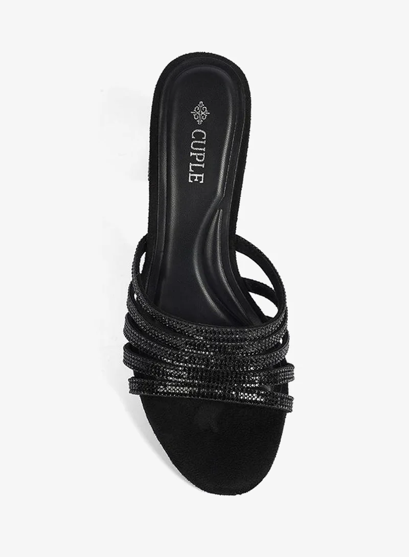 Women's Embellished Heeled Mules