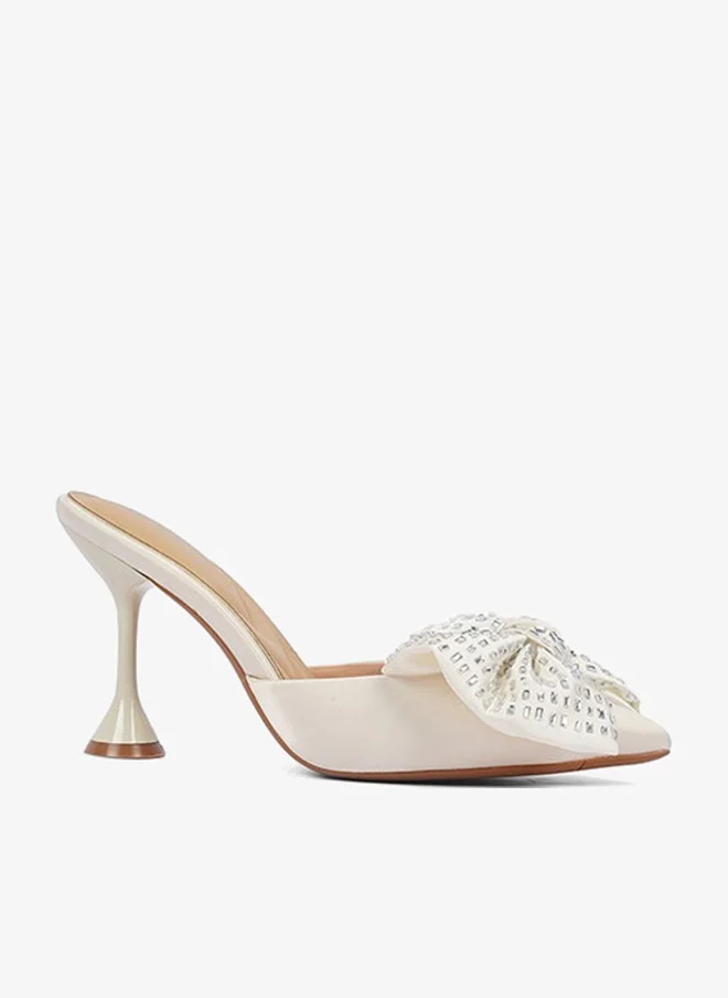 Women's Satin Heeled Mules