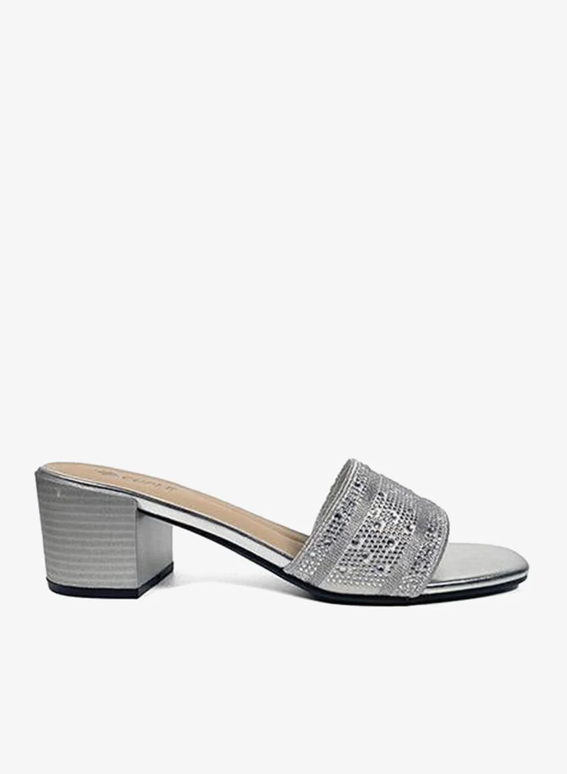 Embellished Heeled Sandal