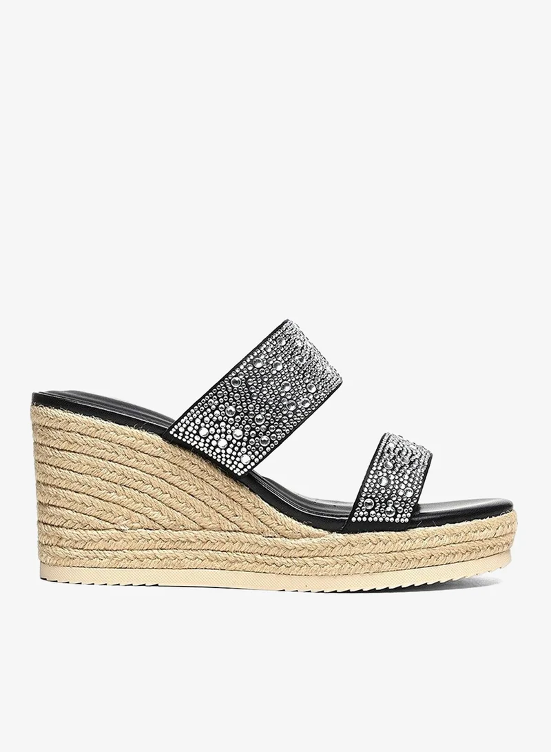 Embellished Wedge Heel Sandals