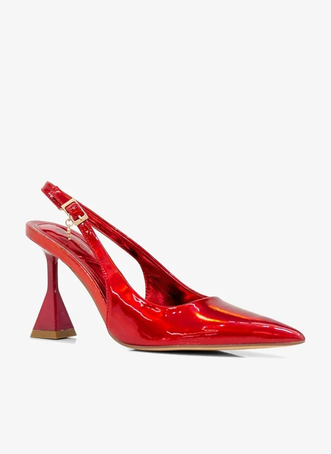 Sonia 7cm Spool Heel Slingback Pump Red