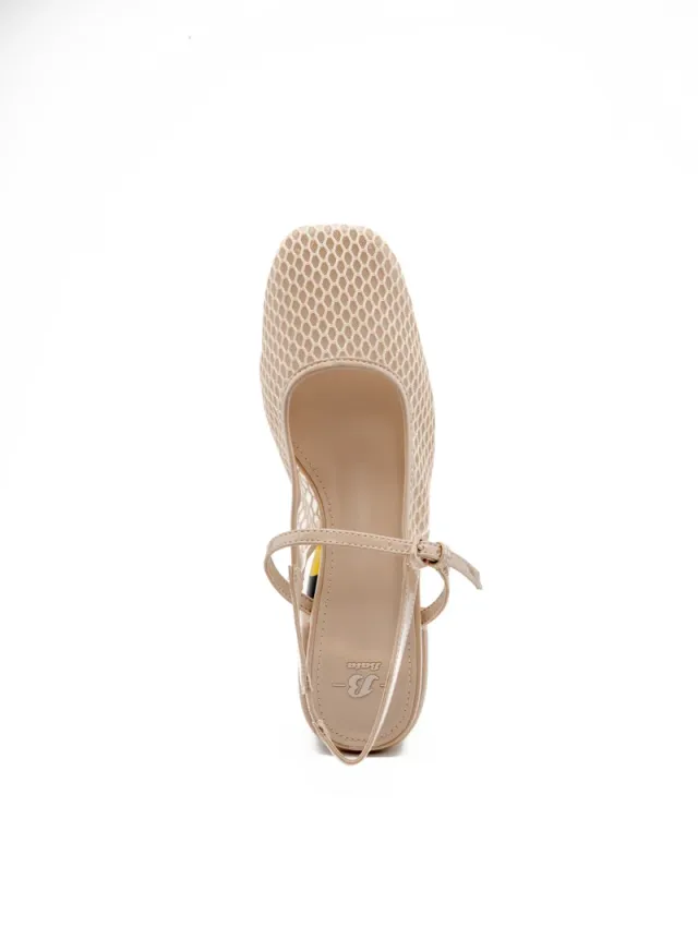 Pointed Slingback Block Heel Shoes – image 4