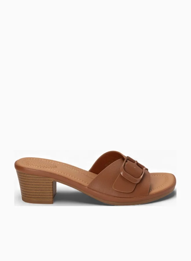 Comfit Block Heel Buckle Sandals