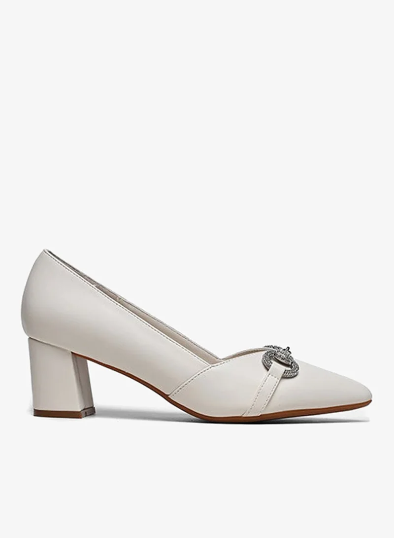 High-Heel Pumps with Buckle