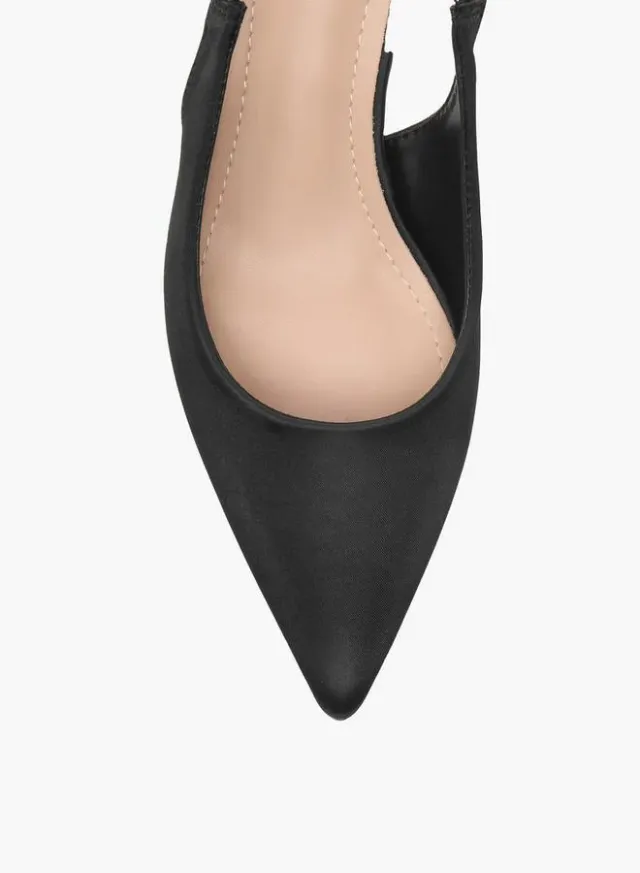 Women Kitten Heel Slingback Shoes – image 4