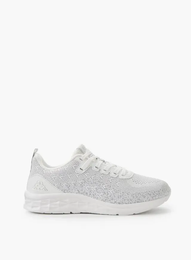 Women's White Lace-Up Sports Running Shoes - Mesh Upper – image 3