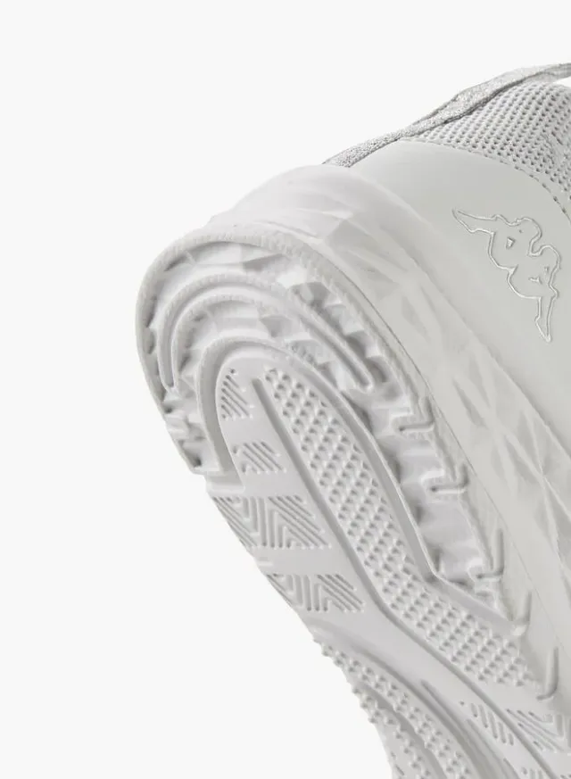 Women's White Lace-Up Sports Running Shoes - Mesh Upper – image 4