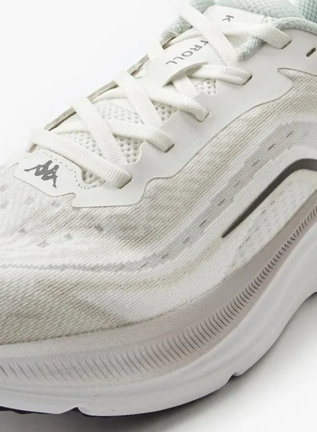 Women's White Lace-Up Running Shoes with Cushioned Sole – image 4
