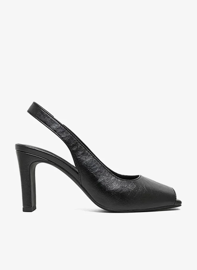 Slingback Open Toe Heels