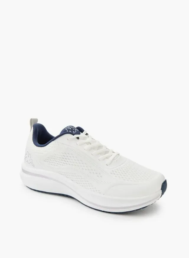 Women's White Lace-Up Mesh Sports Shoes with Cushioned Sole – image 2