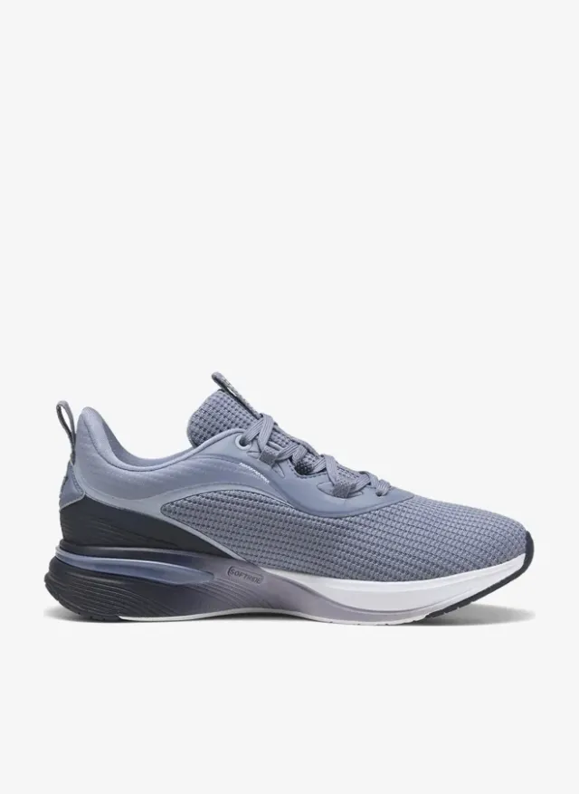 PUMA Softride Charm Running Shoes for Women - Gray Sky/Snow Mountain Blue/Navy