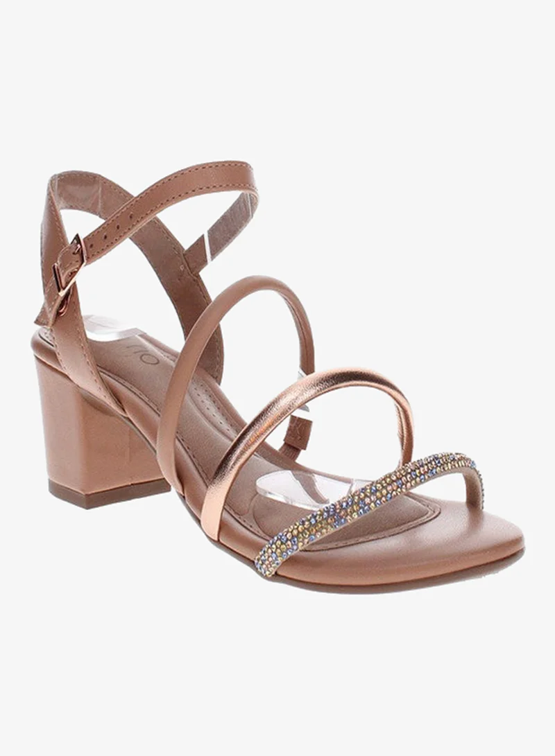 Women's Slingback Ankle Strap Mid Heel Sandals