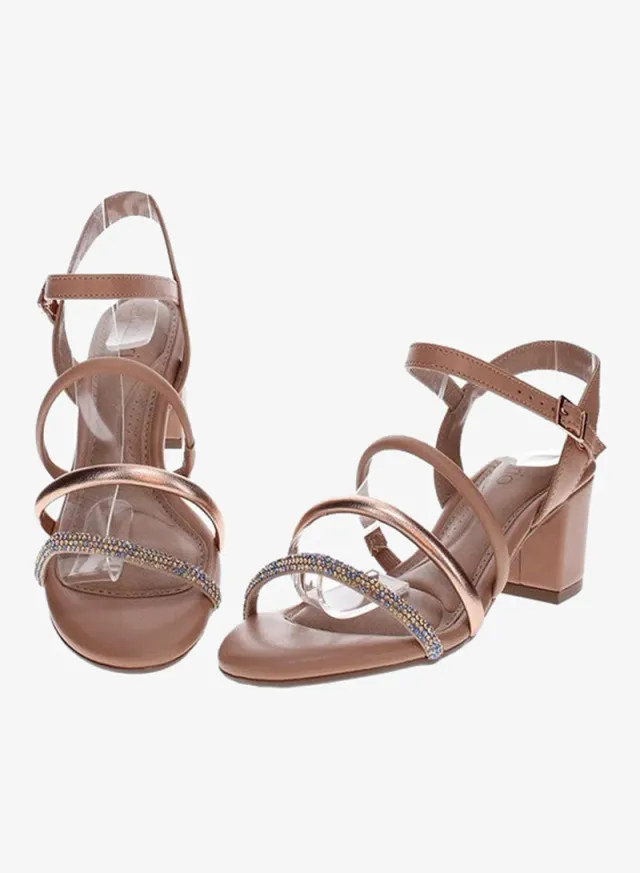 Women's Slingback Ankle Strap Mid Heel Sandals – image 4