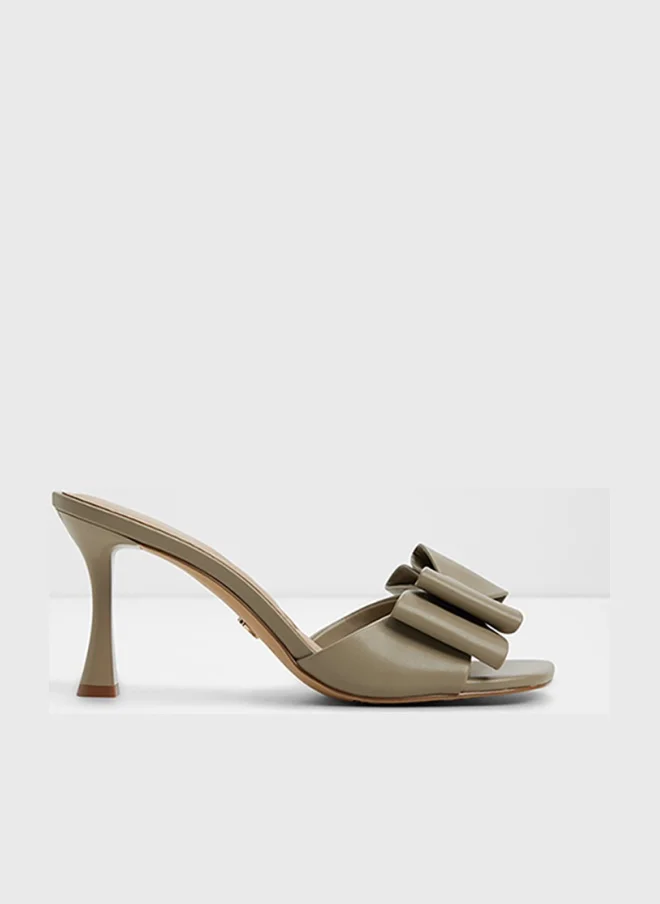 Elegant High Heel Sandals with Bow Tie