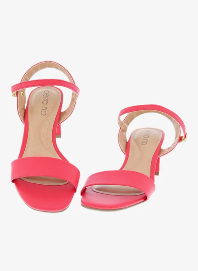 Beira Rio Ladies Mid Heel Sandals Black – image 4