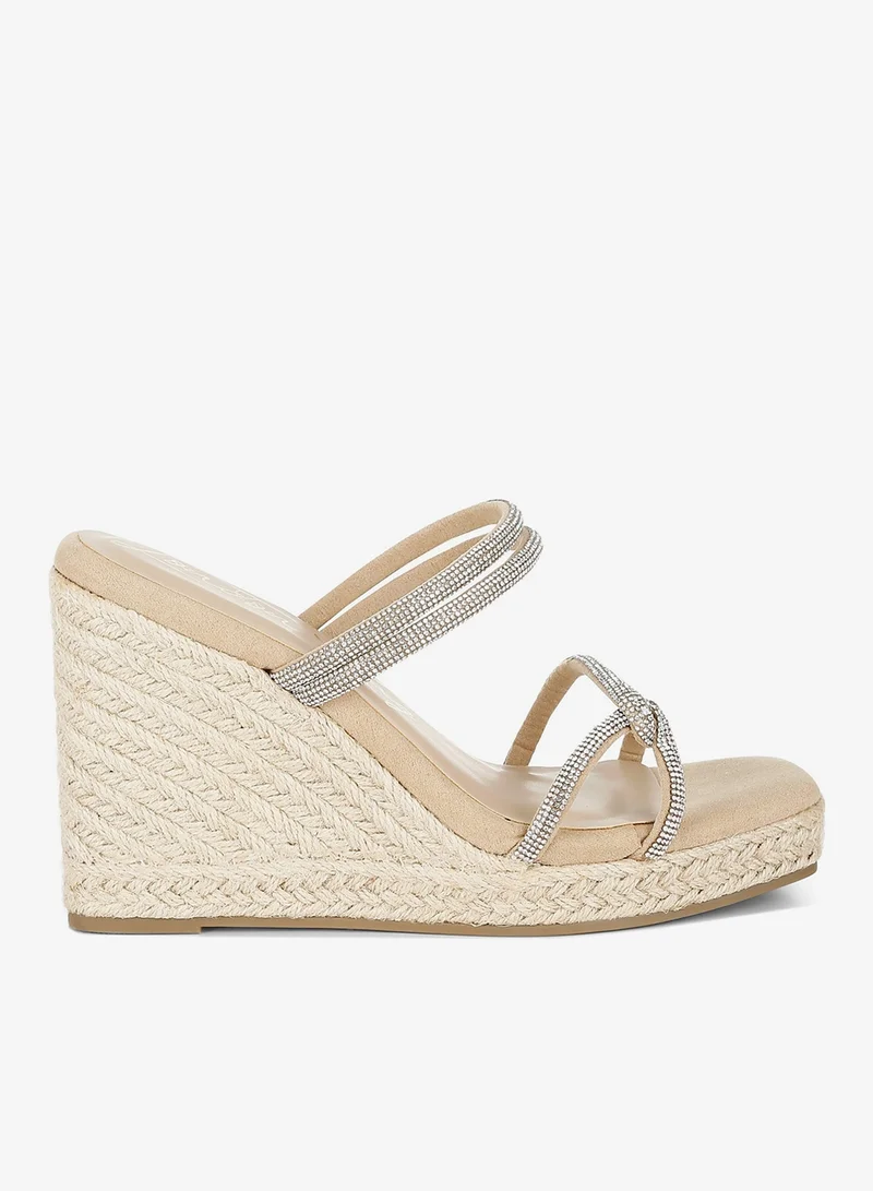 Rhinestones Espadrilles Blush
