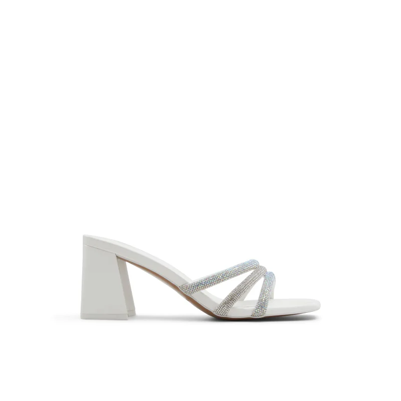 CROWN Embellished Open Toe Heel Sandals