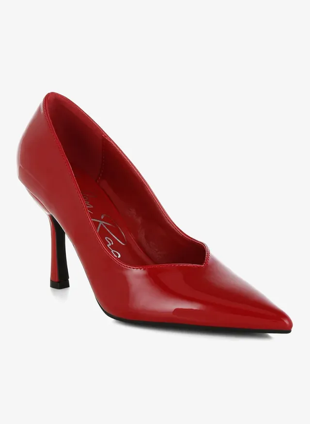 Point Toe Stiletto Pumps Pink – image 2