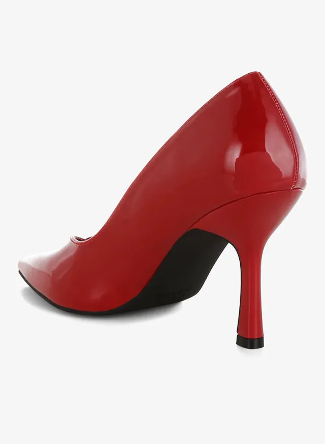 Point Toe Stiletto Pumps Pink – image 3