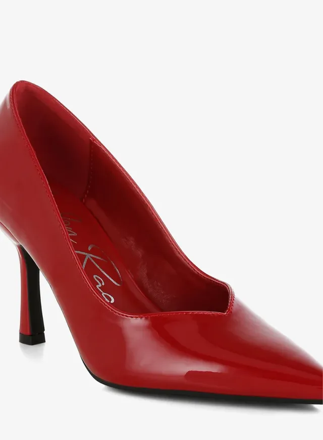 Point Toe Stiletto Pumps Pink – image 5