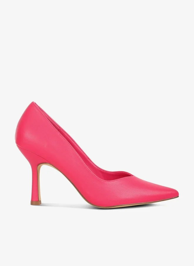 Point Toe Stiletto Pumps Pink