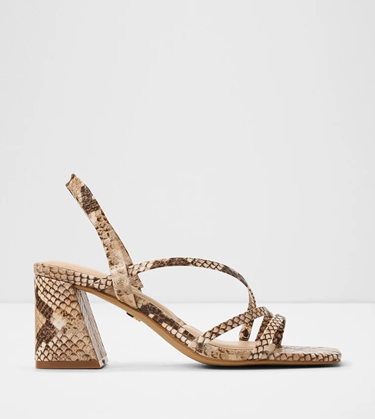 Atlanticus-In Women's Block Heel Sandals Brown