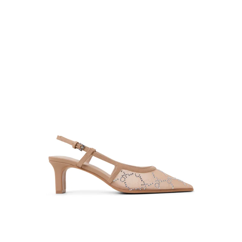 AMOURA Embellished Slingback Heels