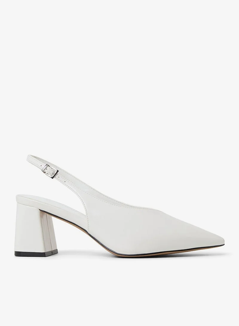 Marianaa Sling Back Heels White