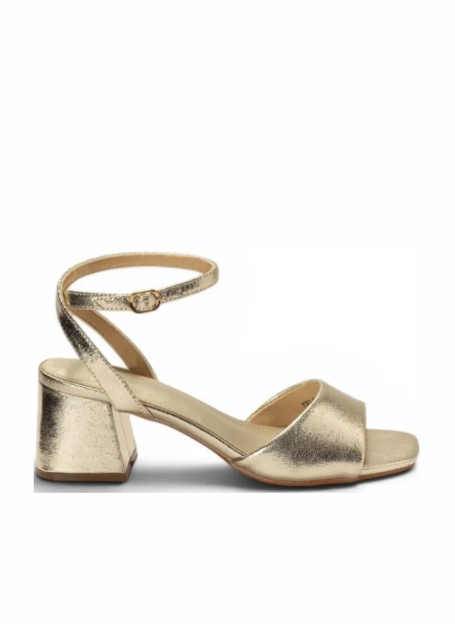 Mid Heel Ankle Strap Sandals