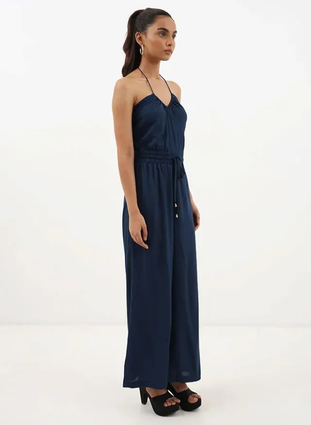 Midnight Muse Halter Jumpsuit