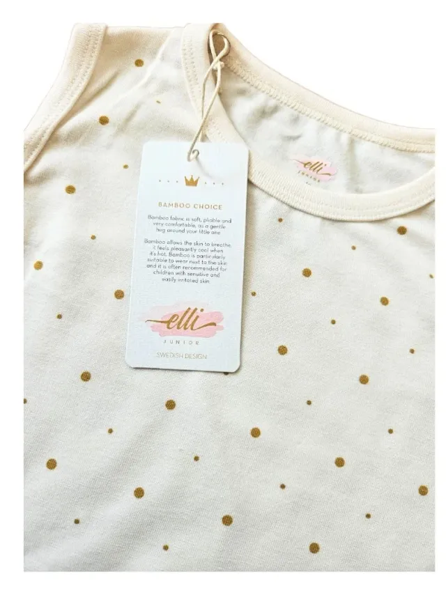 Bamboo Short-Sleeve Polka Dot Tank Top for Girls – image 5