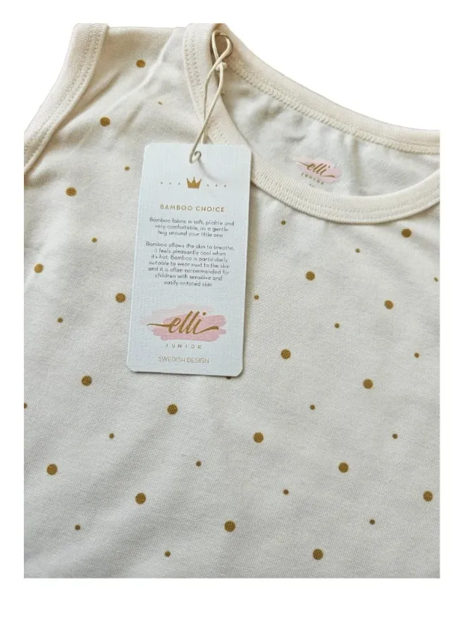 Bamboo Short-Sleeve Polka Dot Tank Top for Girls – image 7