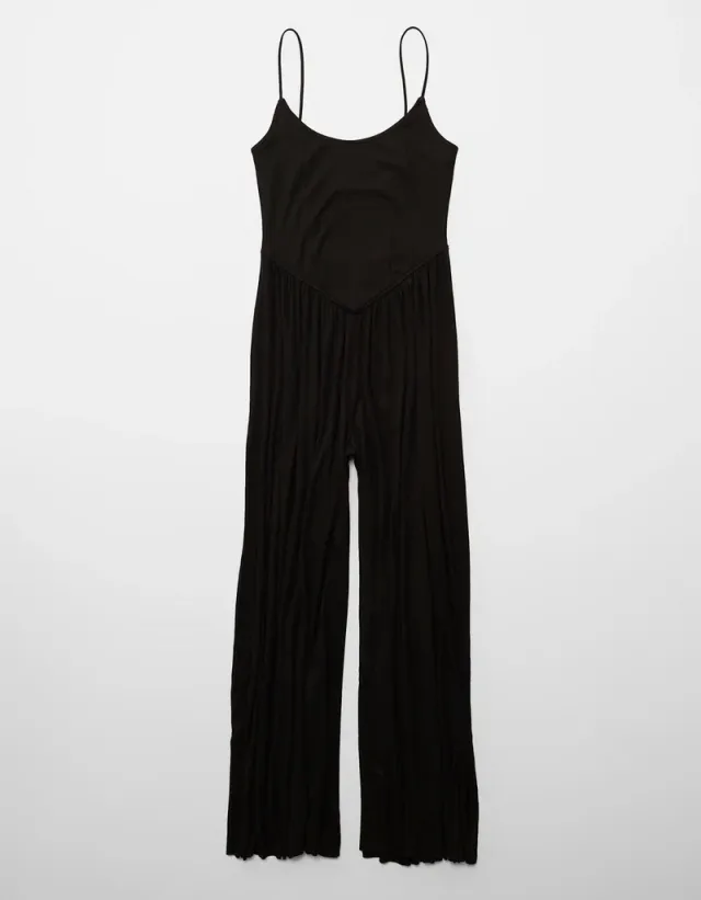Black Sleeveless Flared Jumpsuit for Women - Casual Wear – image 4