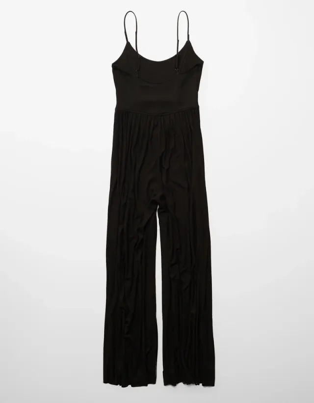 Black Sleeveless Flared Jumpsuit for Women - Casual Wear – image 5