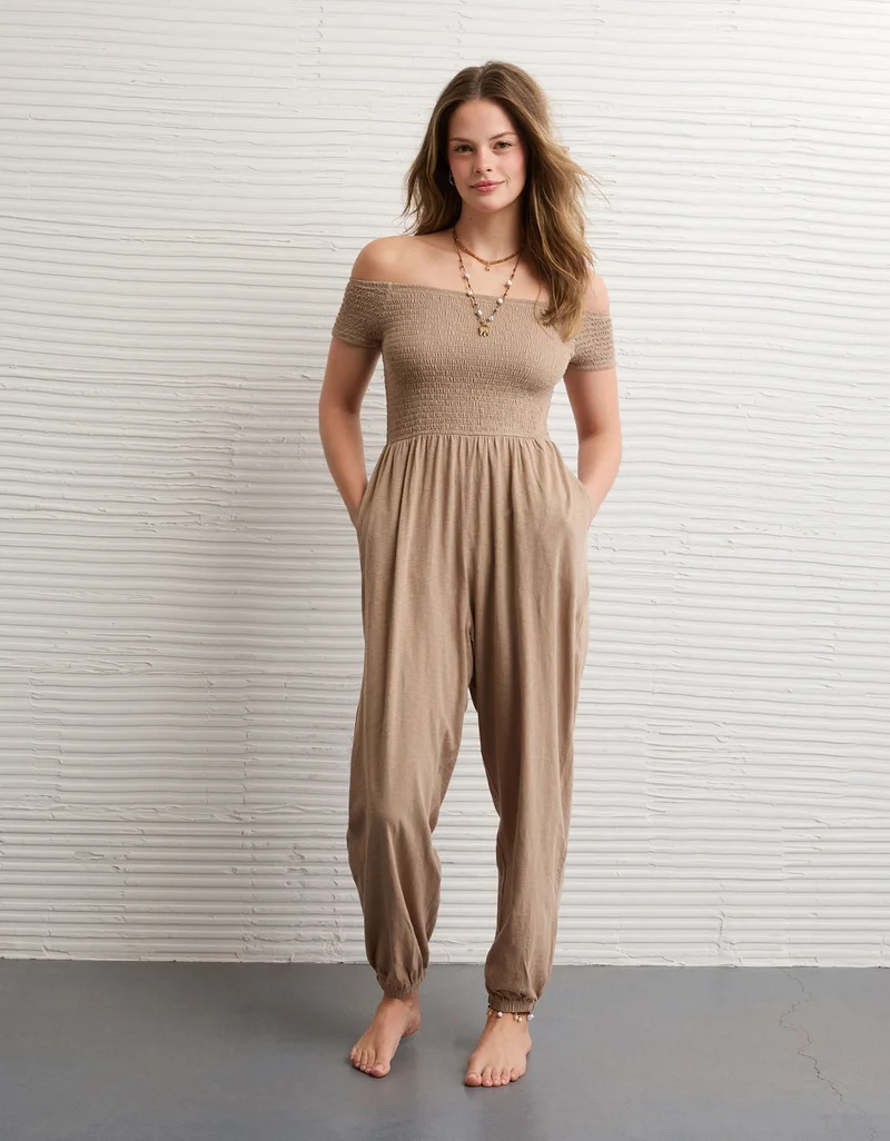 AE Sunchaser Off-Shoulder Jumpsuit