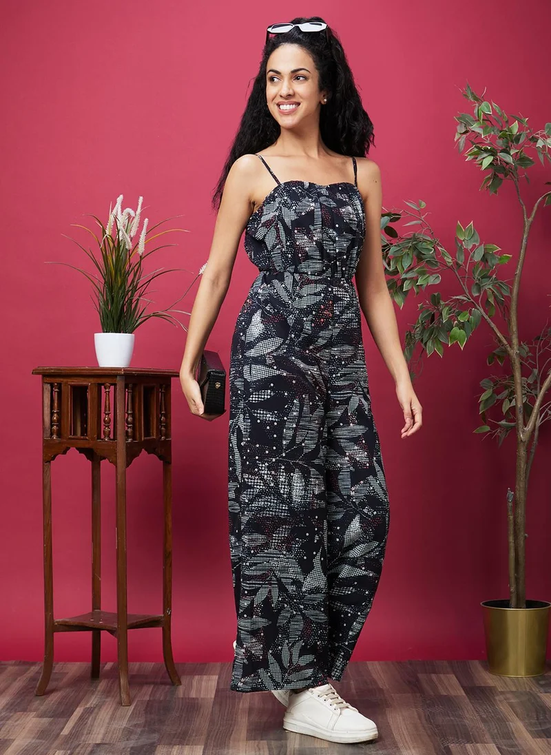 Women's Floral Print Jumpsuit