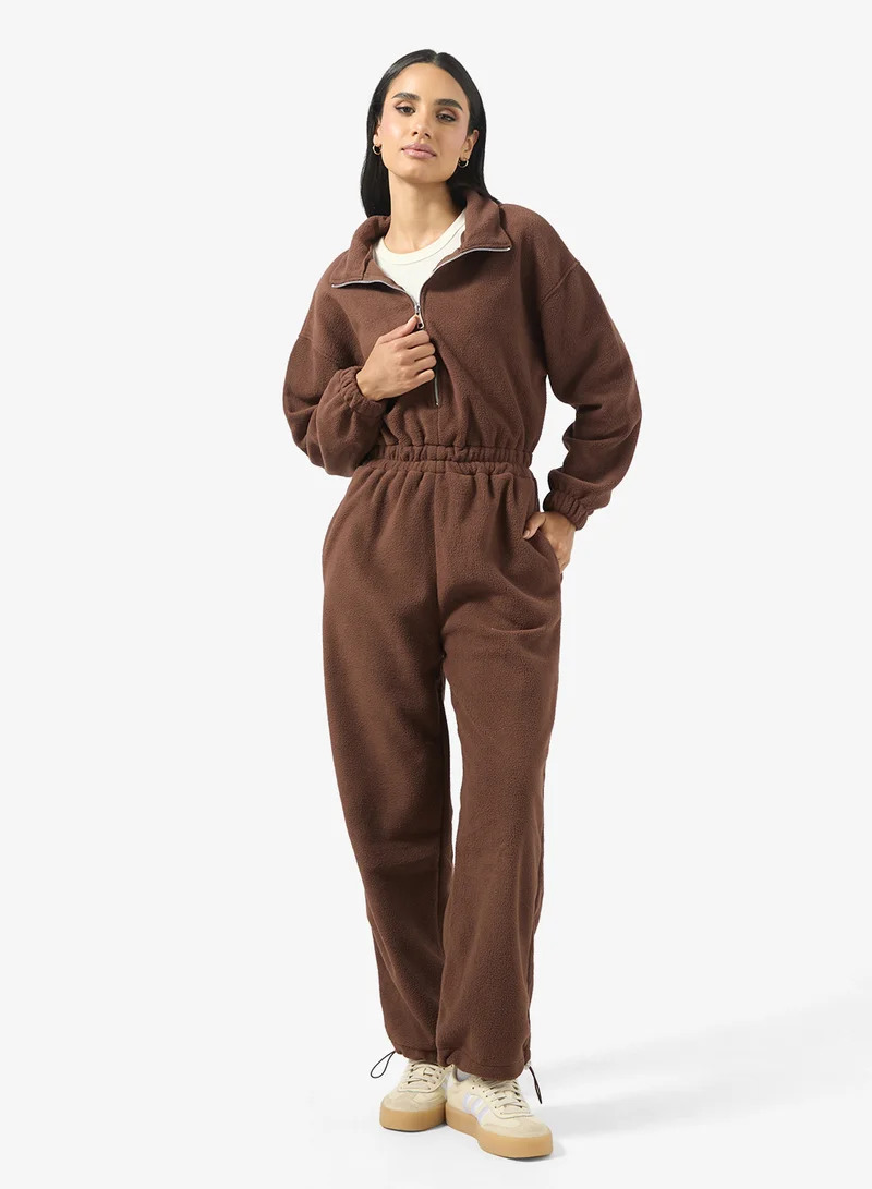 Hooded Zip Up Fleece Onesie