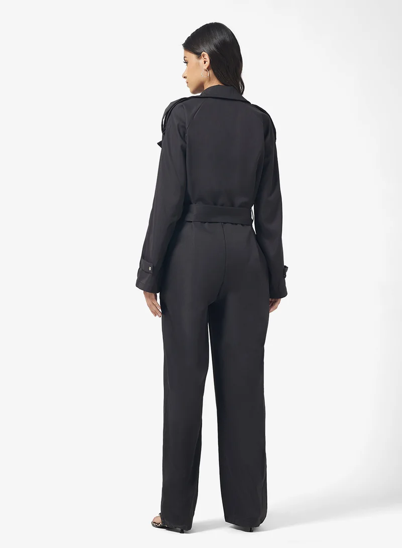 Trench Belted Jumpsuit