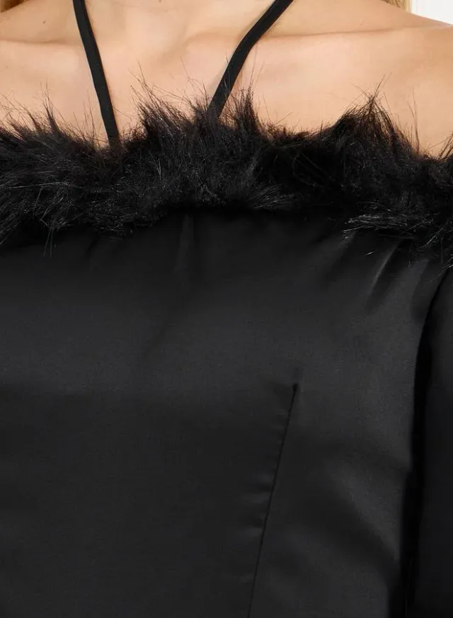 Jet Black Off-Shoulder Wide Leg Jumpsuit – image 3