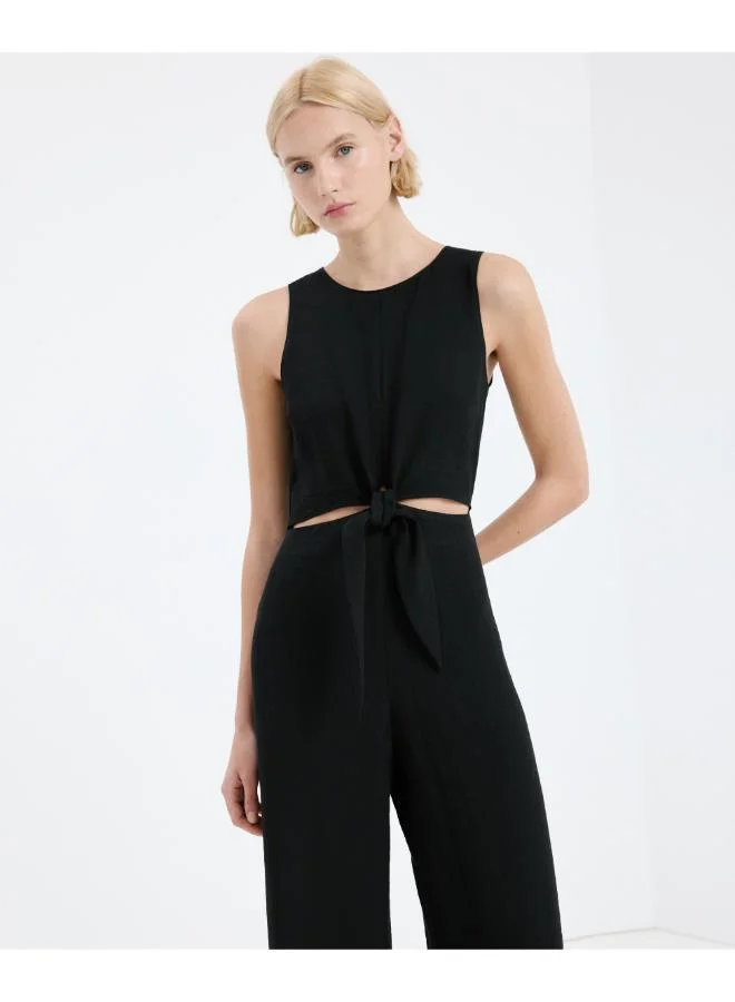 Cut-out Knot Jumpsuit