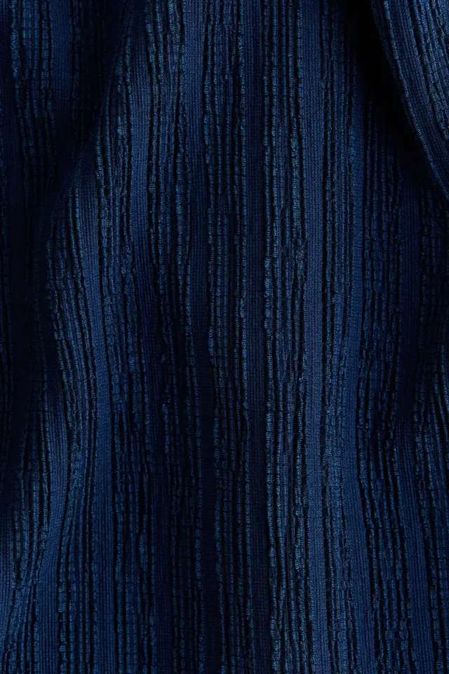 Dark Blue Halterneck Sleeveless Flared Jumpsuit for Women – image 5