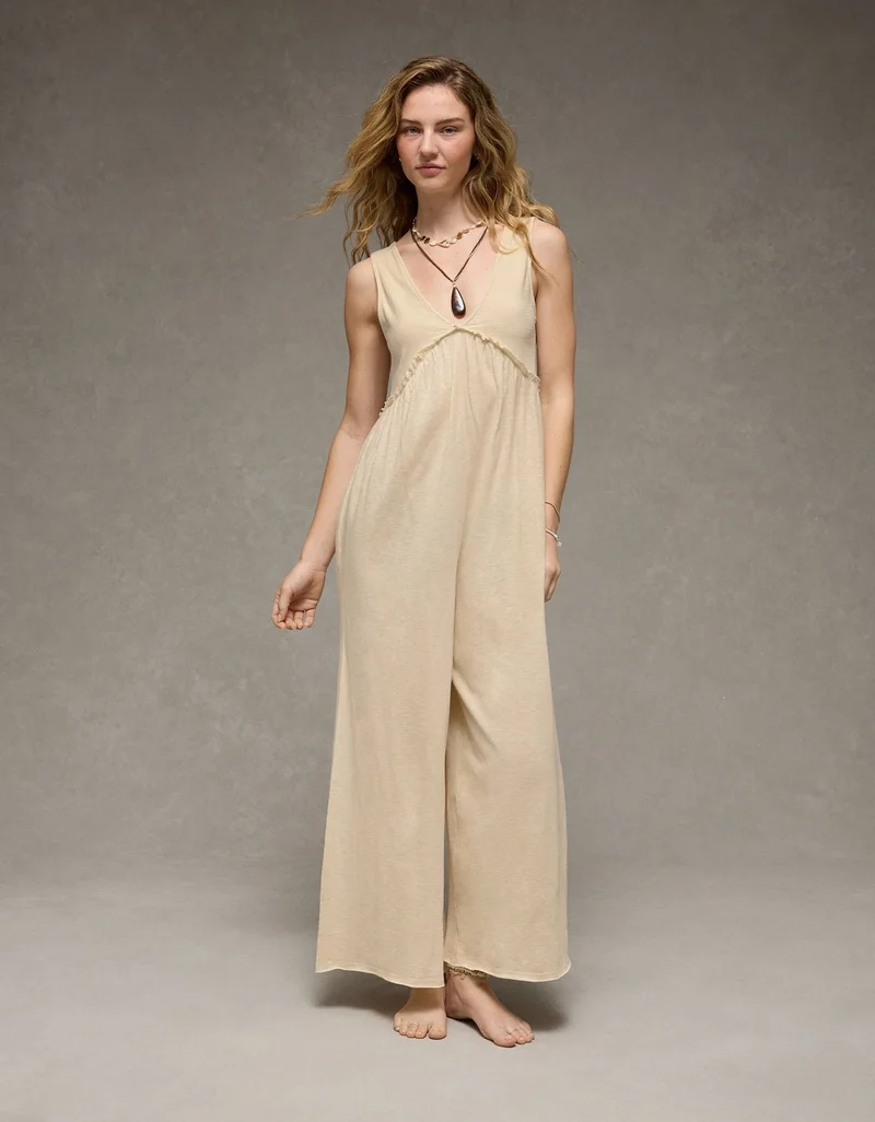 AE Knit V-Neck Jumpsuit