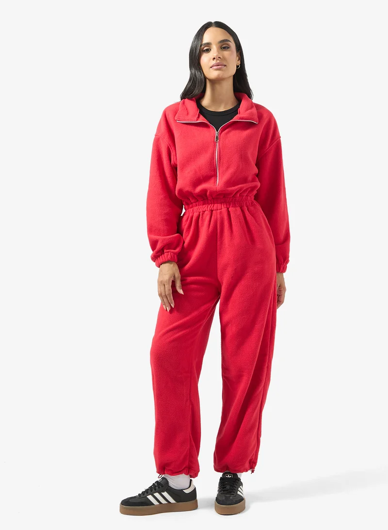 Hooded Zip Up Fleece Onesie