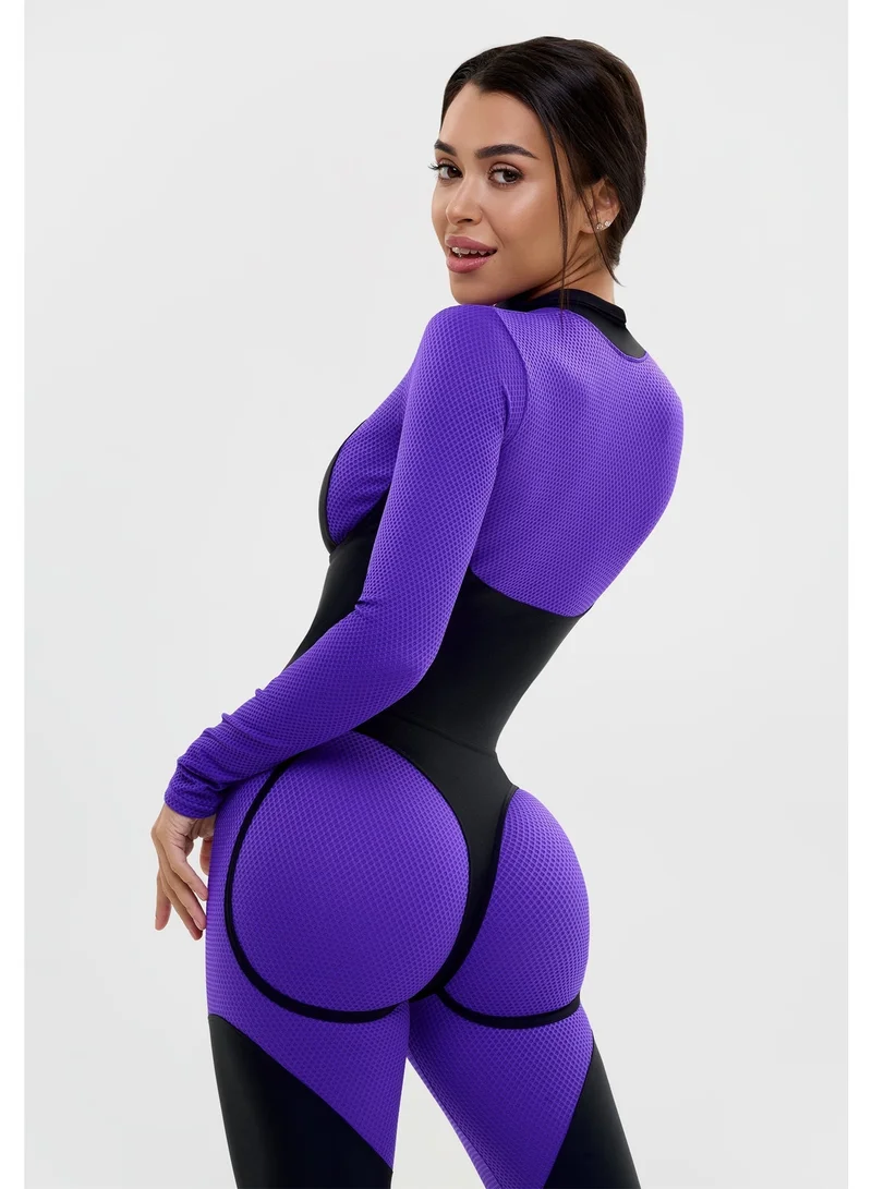 Women's One Piece Workout Jumpsuit Tummy Control